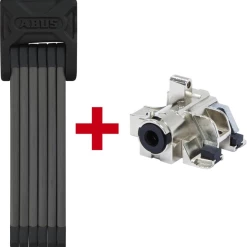ABUS Bordo 6015 + Bosch Faltschloss 90cm Mit Bosch-Akkuschloss Gleichschließend
