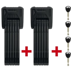 ABUS Bordo Granit XPlus 6500/85 TwinSet 2 Faltbügelschlösser Mit SH-Halterung