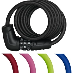 ABUS Star 4508C Spiralkabelschloss 150 Cm Lang Und 8 Mm Stark Mit Code