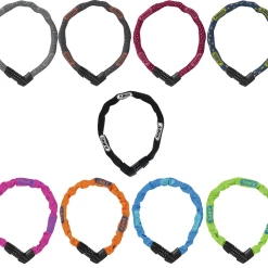 ABUS Tresor Chain 1385/75 Kettenschloss Mit Zahlenkombination 75 Cm Lang 6 Mm