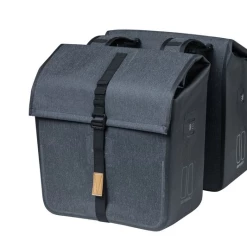 Basil Urban Dry Double Bag Doppelpacktasche 50 L Wasserdicht Grau