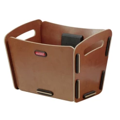 KlickFix Radkiste 2 Für Lenkermontage Aus Birkenholz 10 Liter Volumen Bis 3 Kg Belastbar