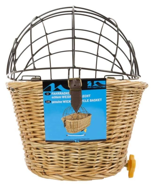 M-Wave Weidenkorb Carrier Top Hundekorb Für Gepäckträger Und Lenker